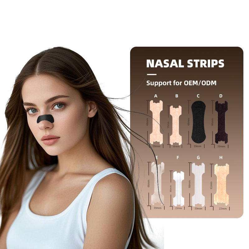 Clear Drug-Free Nasal Strips – Anti-Snoring & Congestion Relief – 10 Strips per Box