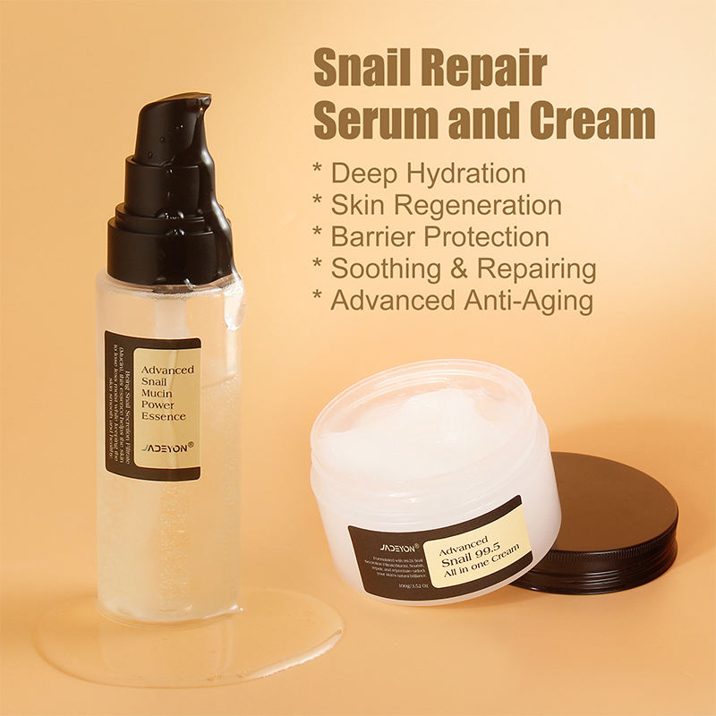 6‑Piece Snail Collagen Skin Care Set – Cleanser, Toner, Serum, Cream, Mask + Eye Cream – Moisturizing & Anti‑Aging